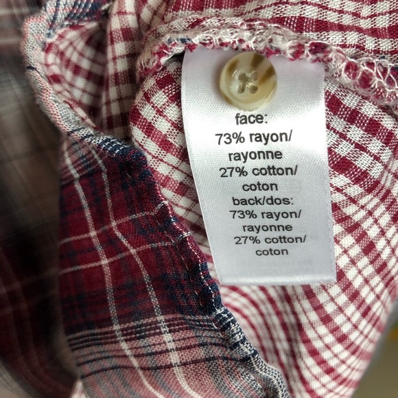Maurices Long Sleeve Button Down Plaid Shirt Size Small - Picture 7 of 8